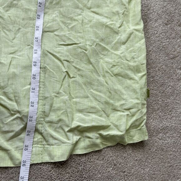 Tommy Bahama Linen Shirt Men 4XB Guayabera Button Down Green Relax Casual Beach - Picture 5 of 7